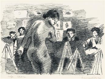 RAPHAEL SOYER Two lithographs.